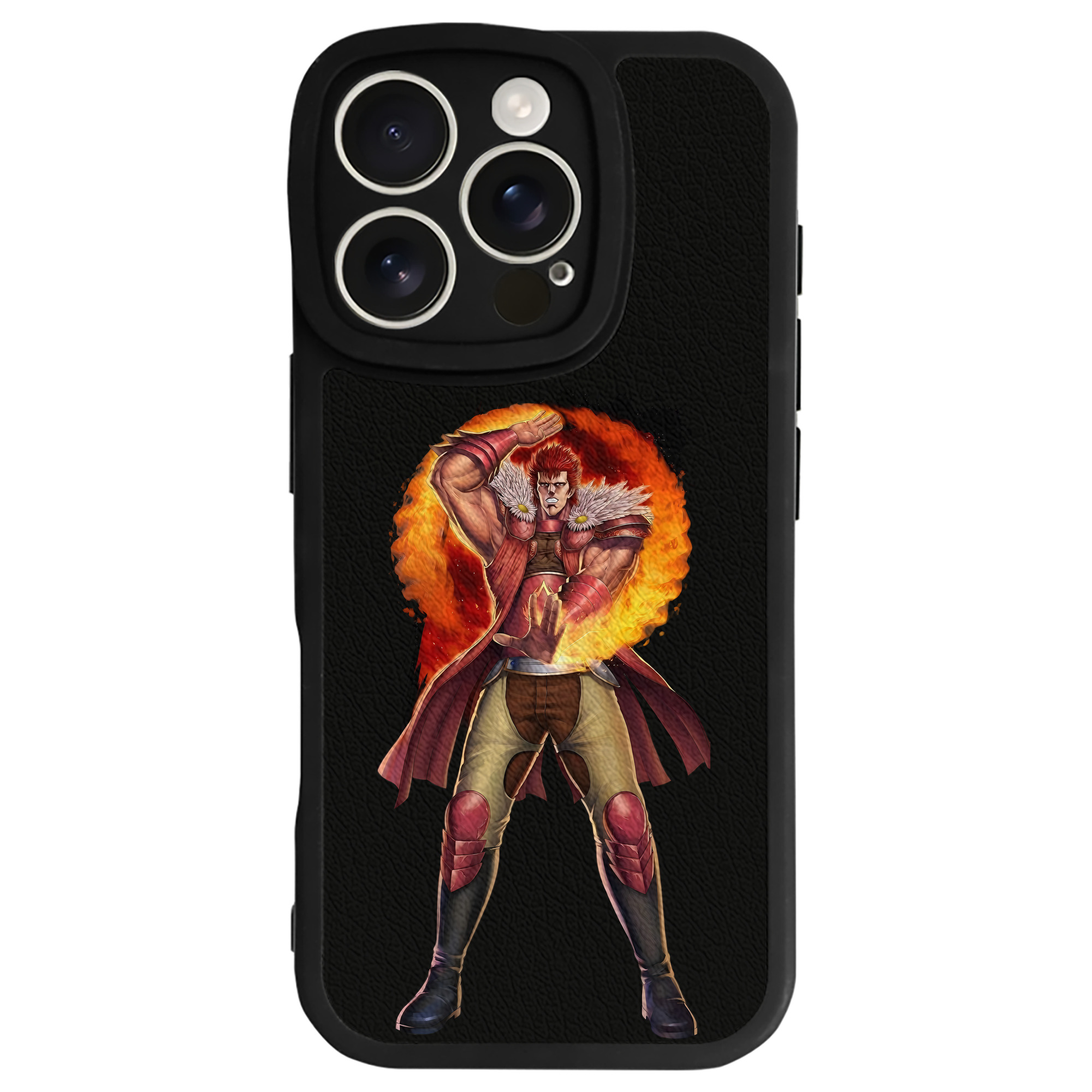 （画像用） 北斗の拳 Fist of the North Star 【iPhone 16シリーズ対応】シリコンスマホケース（レザー調） 材質：シリコン